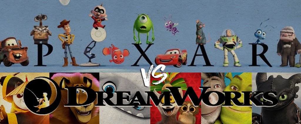 pixar vs dreamwork brun noir