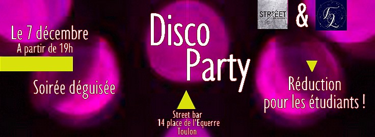 Disco Party Street . Bar
