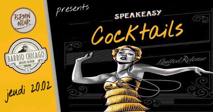 Speakeasy cocktails > carte blanche à greg BRUN NOIR au Barrio Chicago