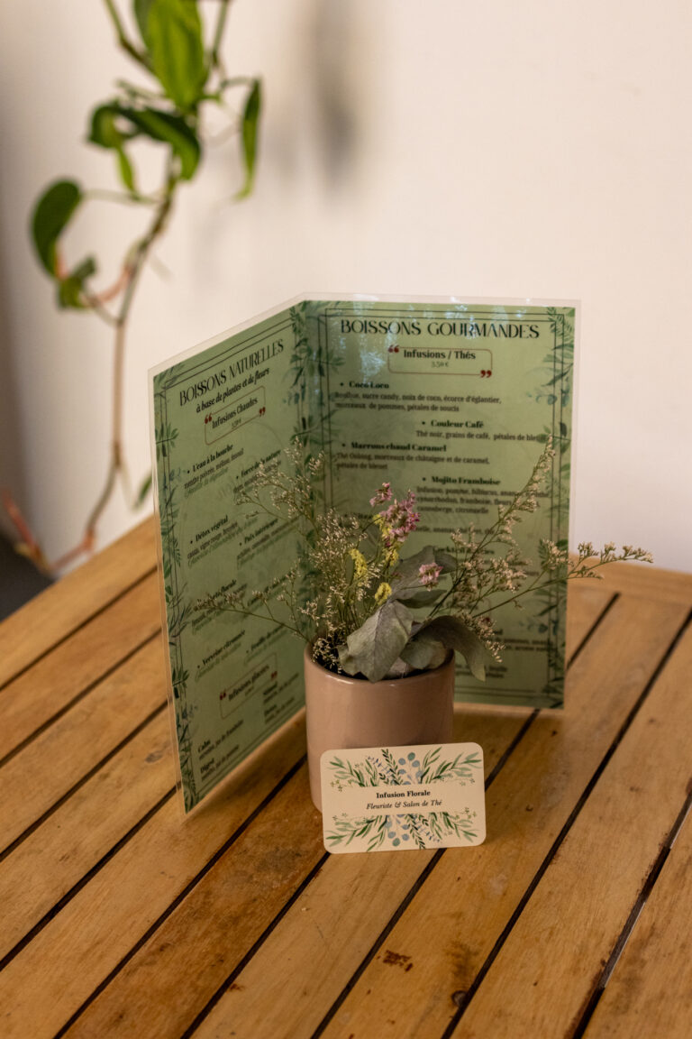 Infusion florale, votre fleuriste et salon de thé au centre-ville de Toulon